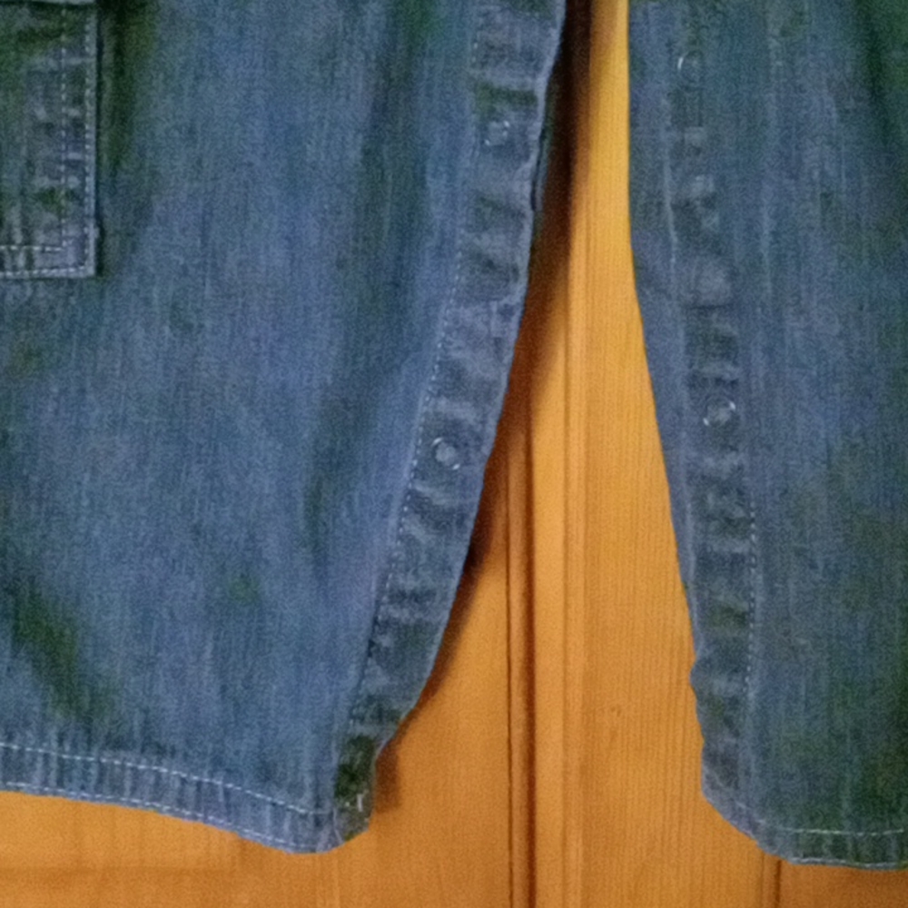 KRU Little Baby Denim Snap Up Penguin Overalls 18M - Picture 7 of 12